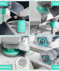 Badass Heavy Duty 11 Piece Tile Hole Saw Kit For 6 To 65 MM Holes Includes 4.5 Inch Diamond Cutting Disc Wheel during drilling and edging
