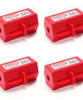 Lockout Tagout Kit For Forklifts And Electrical Plugs, Universal 110 And 220 Volt Lockout Devices, 4.5 X 3 Inch Locks, 4 Pack