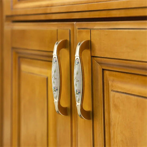 Upgrade Your Cabinets Fast With Antique Ceramic Handles And Drawer Knobs For Wardrobe Doors And Furniture Hardware Durable Solid Zinc Alloy