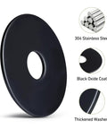 Tough As Nails 300 Pack M6 Flat Washers Made From Black Oxide 304 Stainless Steel With Precision 6.4Mm Inner Diameter And 11.57Mm Outer Diameter For Screws And Bolts Heavy Duty Hardware No Fluff black oxide flat washer with 6.4mm hole