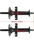 Beefed Up Heavy Duty 34 Inch Rear Axle Differential Shaft 16T With 3 Hole Wheel Hub Spacing 78mm And 156mm 860mm Long Drive Axle For Go Karts Golf Carts ATVs Quad Bikes Buggy Trikes And Electric Vehicles viewed with measurement details