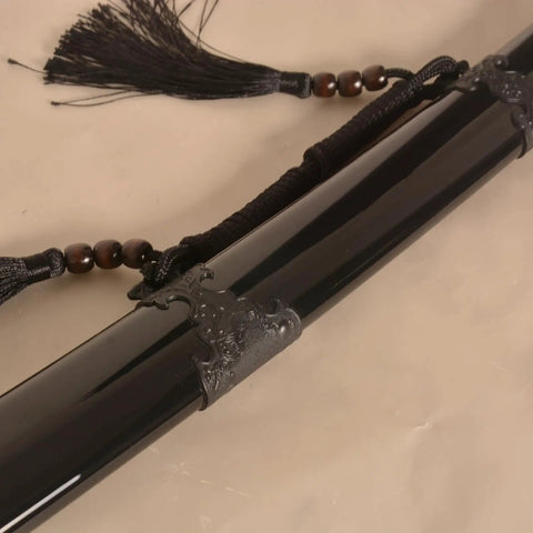 Close-up of sheath for Beefy Polypropylene Practice Sword For Martial Arts Training, Safe Bokken Style Samurai Sword