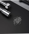 Hot Staple Repair Rods 100pcs For Automotive Bumper Repair Pre Cut Wave Staples and metal tools on black surface