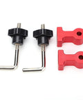 Components of 90 Degree Positioning Plastic Right Angle Clamp For Woodworking With 120mm Scale and Complete Accessories Kit