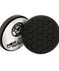 Hex-Logic Buffing Pad Kit 8-Piece 5.5 Inch Set for Polishing and Waxing Cars, black pad with hex grooves