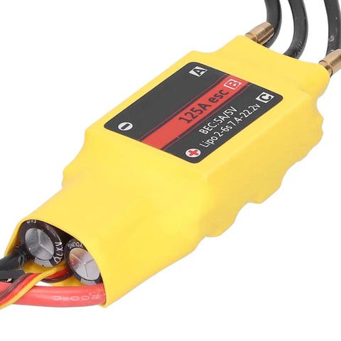 125A Water Cooled Brushless ESC Beefed Up Two Way Forward And Reverse Thrust High Efficiency Speed Controller With Linear BEC 5V 5A close-up view
