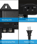 60W Low Voltage Landscape Transformer With Dusk To Dawn Photocell For Outdoor Lighting Converts 120V AC To 12V AC Powers Yard