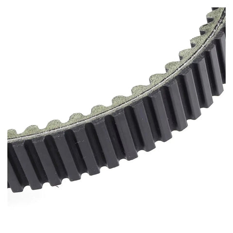 Close-up of High Performance V-Drive Belt For Piaggio Beverly 2006 2012 Motorcycle Motor Scooter with textured edges.