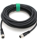 M12 A Coded 4 Pin Sensor Actuator Extension Cable with Male and Female Waterproof Aviation Connector Heavy Duty 3m