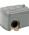 Gray casing of Well Pump Pressure Switch With Adjustable Differential 30 To 50 Psi, 1/4 Inch Female NPT Water Pump Control Switch With Low Pressure Cutoff