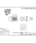 Type 1 EV Charging Socket Black AC Charger Connector SAE J1772 drawing with dimensions for vehicle inlet specifications.