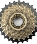 Beefy 8 Speed 13 To 28T Bicycle Freewheel With Threaded Freehub Replacement Part For Road And Mountain Bikes Brass Black Finish