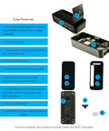 Raspberry Pi Zero 2 W Starter Kit With Multi Use Case, showing case features, HDMI and USB adapters, and mounting options.