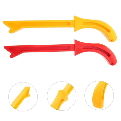 Red And Yellow Push Sticks 2 Pack For Woodworking Safety Push Blocks For Table Saws Durable Carpentry Tools Set With Strong Grip