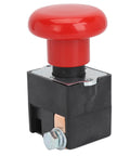 Heavy Duty Metal Emergency Stop Switch With Latching Design For Electric Forklifts And Pallet Cars Fast Cutoff Push Button 125A DC80V with a large red actuator