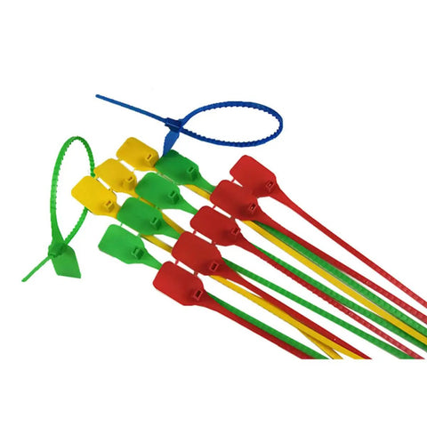 50 Self Locking Cable Ties With White Label Boards For Straight Up Cord Management No Sweat Wire Organizer Bundle Wrap Top Shelf Heavy Duty Nylon Fastener Alternative in assorted colors.
