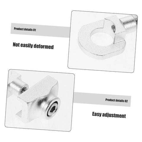 Close-up of adjustable aluminum alloy bike chain tensioner tool showing details for easy adjustment and durability.