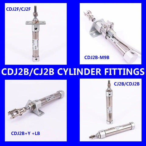 Industrial Grade Mini Pneumatic Cylinder Double Acting Single Rod Featuring 10mm And 16mm Bores That Roll Out Crisp Five To Two Hundred Millimeter Strokes For Shop Builds And Heavy Duty Automation Jobs