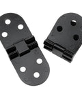 Flippable 180 Degree Folding Table Hinges Set For Cabinets Rear Covers And Closet Doors Durable Zinc Alloy With Black Finish