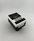 Wireless Digital Setting Circles DSC Encoder Kit for Dobsonian and Alt Az Telescopes, compact black and white unit side view