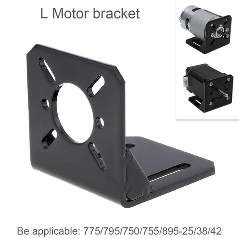 Universal motor mount bracket for DC and stepper motors