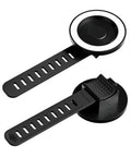 Stroller Phone Holder With MagSafe Handlebar Mount For On The Go, 20 N52 Magnets, black snap-on design, top and bottom view
