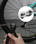 Heavy Duty Reusable Bicycle Chain Links Compatible With 6 7 8 Speed Mountain And Road Cycles Solid Steel Quick Connectors in use with pliers.