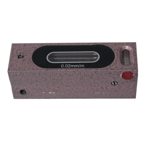 High Precision Small Mini Bar Spirit Level Bubble Machine Equipment Leveling Tool Accuracy 0.02 or 0.05mm/m (Accuracy-0.02) top view