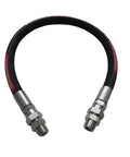Heavy Duty Pro Grade Compressor Jumper Hose with Freely Rotating Three Quarter NPT Ends, 40 Inch Length, High Temperature 320F Continuous.