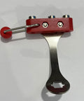 Red metal part of Pro Grade Fencing Epee Socket Replacement Parts For Clubs And Tourneys EF74 Blue 13.2cm Durable Metal Socket