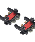 Beast Mode Adjustable Featherboard Kit With Smooth Polyurethane Wheels For Table Saw Feeding And Router Table Safety with adjustable rollers.
