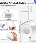 Sthalaxis LED Wall Lights Rechargeable Wall Sconce Magnetic 360°Rotating and Dimmable remote control and adjustable design.