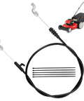 Replacement Control Cable For 21 Inch Gas Self Propelled Mowers Fits Troy Bilt Craftsman MTD Yard Machines 140cc 190cc Briggs Stratton Engines Plug And Play DIY Friendly Easy Install black control cable with clips for 21-inch mower
