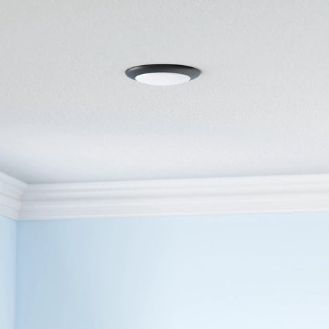 Six Pack 6 Inch LED Disk Lights 15W 5CCT 2700K To 5000K 1245 Lumens Dimmable Flush Mount Ceiling Light Fixture in room