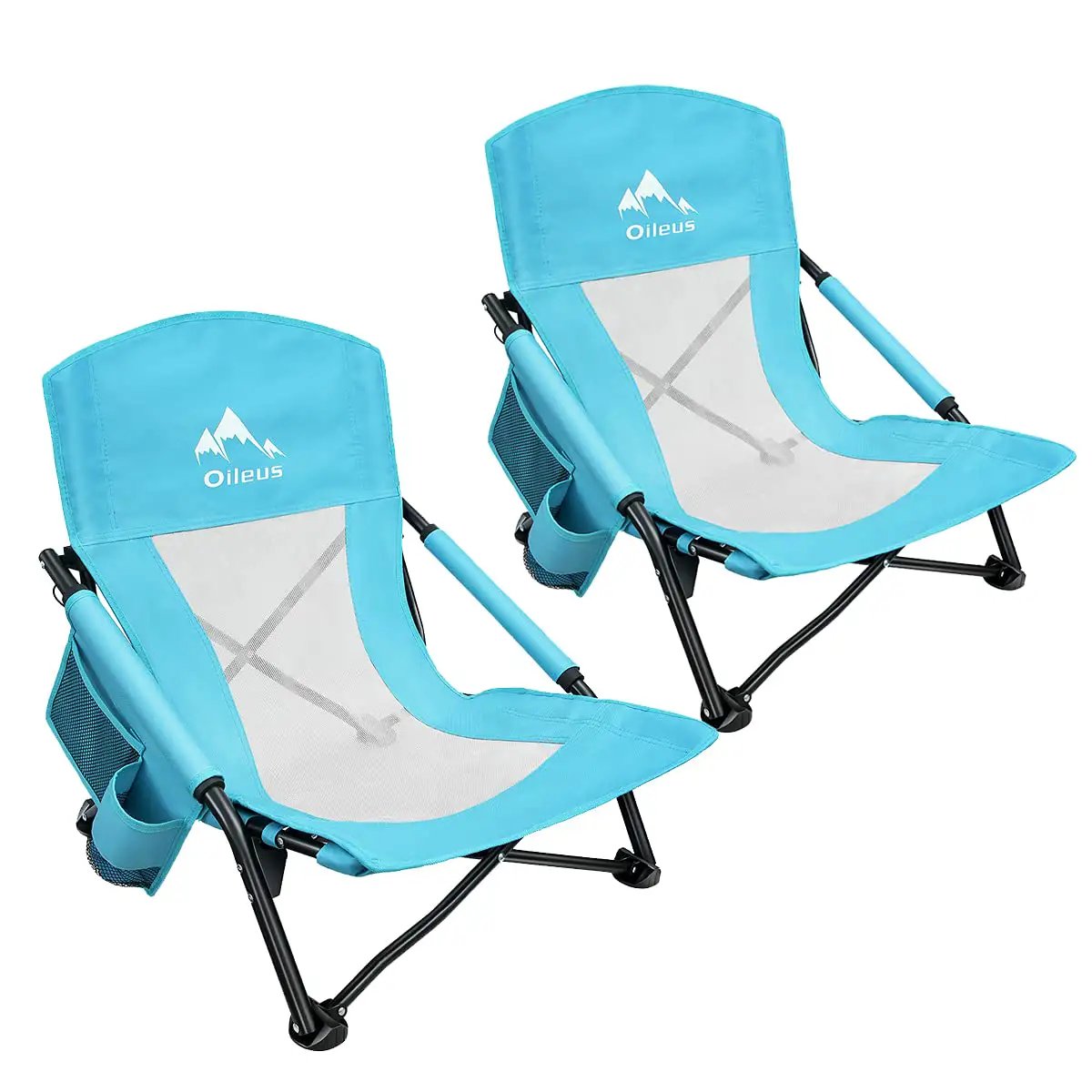 Low Beach Chair for Beach Tent & Camping | 2 Pack ✓