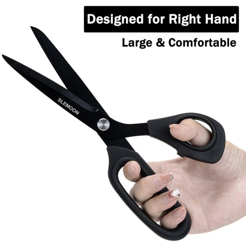 10 Inch All Purpose Heavy Duty Scissors For Home Office And Workshop, Workhorse Steel Blades For Cutting Fabric Paper Cardboard Leather And More, Rust Resistant With Comfortable Grip And Durable Construction, right-hand use
