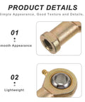 Close-up of 2 Pack Rig Ready Rod End Bearings 14 MM and 9 16 Female Thread showing smooth appearance and lightweight design.