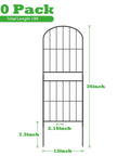 Decorative Garden Fence Panels Pack Of Ten 36 Inches High And About Ten Point Eight Feet Long Rustproof Metal Wire Border