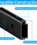 Heavy Duty Aluminum RV Table Wall Mount Bracket For Camper Slide Out Support Trim showing durable aluminum material and interlocking rail design.