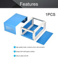 Heavy Duty Blue Metal Enclosure Box Built Tough For Diy Electronics Projects And Custom Circuit Housing With Zero Fuss Assembly And Scratch Resistant Finish, showing parts.