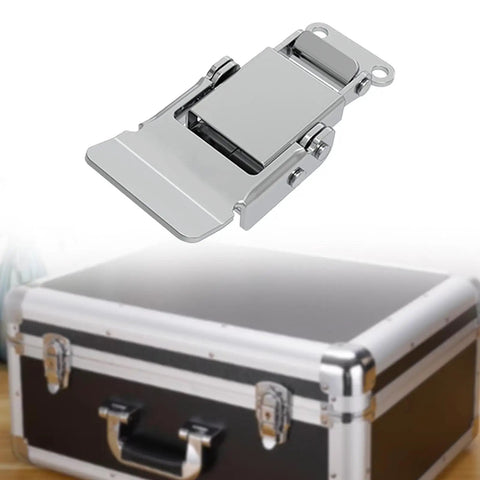 Heavy Duty Toggle Hasp Latch For Secure Safe Box And Tool Case With Spring Latch above metal tool case