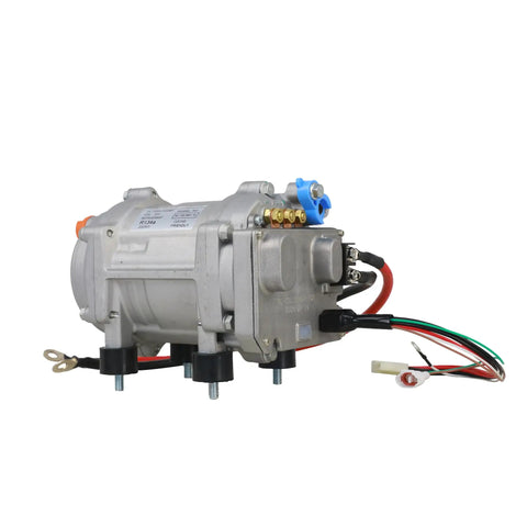 Premium 12V Dc Electric Air Conditioner Compressor For Rv Camper Truck And Tractor Parking Ac Units with connectors and mounts.