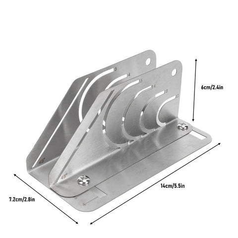 Pro Grade Foam Pipe Cutter Tool Stainless Steel 45 Degree Insulation Cutting Fixture, durable setup for foam insulation cuts