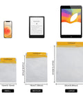 Clear Waterproof Dry Bags Set Of Three Pouches For Phone, Camera, Maps And Documents, Water Tight Frosted PVC Case Sizes