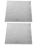 Top Shelf Stainless Steel Square Sheets 2 Pack 15X15X0.08Cm Sleek Mill Finish Solid Flat Stock Prime for hardcore shop fabrication shown.