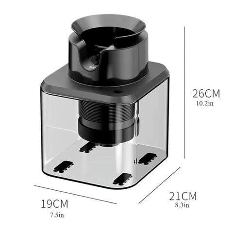 Effortless Electric Portafilter Cleaner Ditches The Messy Scrub And Kicks Out Stale Coffee Grounds In Seconds, measuring 26x19x21CM.