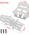 Stainless Steel RC Frame Chassis Guard Plates For 1 To 10 Scale Hornet EVO 58742 Front And Rear Upgrade Kit with screws