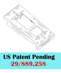 Illustration of Vinyl Siding Mount For Video Doorbell 2020 2 3 4 3Plus 4Plus No Tilt Fixes Angled Install with patent pending label