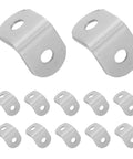 Beefy 40 Piece Stainless Steel L Bracket Set With Screws For Wood Projects 0.79 x 0.79 Inch Thickened 90 Degree Corner Braces displayed