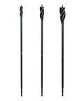 Beast Pro Grade 3 Piece 16 Inch Wood Auger Bit Set With 3 Flute Design And Quarter Inch Quick Change Shank For Hard And Soft Wood